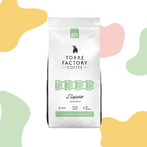TorreFactory | L'espresso 1kg | Intense Organic 80% Arabica [Beans]