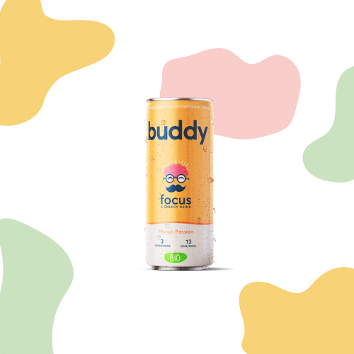 Buddy "Focus" | Mango & Passion | 24x 25cl