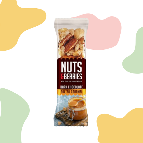 15x Nuts & Berries -Dark chocolate salt caramel