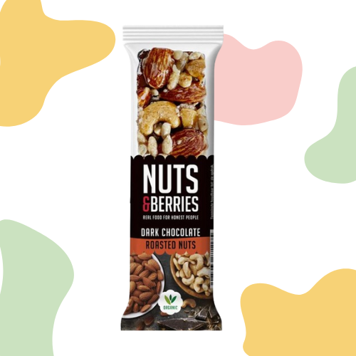 15x Nuts & Berries - Pure chocolade en geroosterde noten